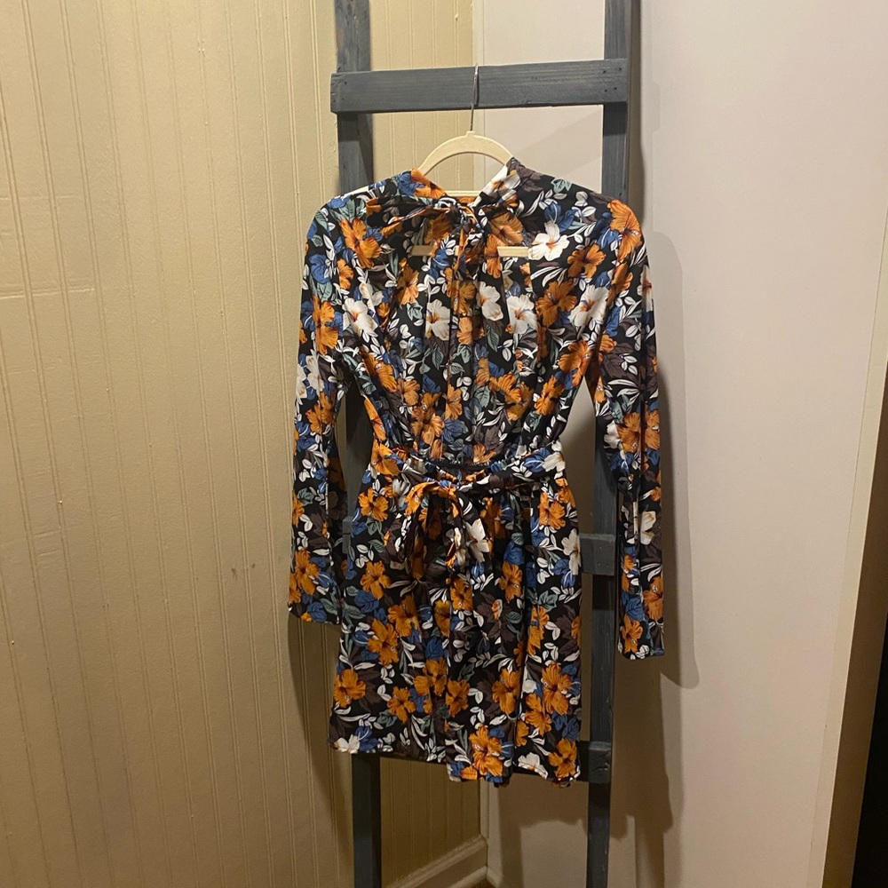 Long Sleeved Flower Dress